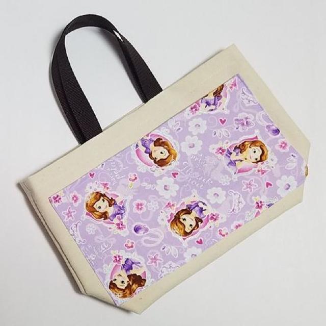 【ラスト】◆ TB10 トートバッグ  プリンセス(^o^)弁当入れバッグ ハンドメイド < キッズ/ベビー  【ラスト】◆ TB10 トートバッグ  プリンセス(^o^)弁当入れバッグ ハンドメイド  < キッズ/ベビーの