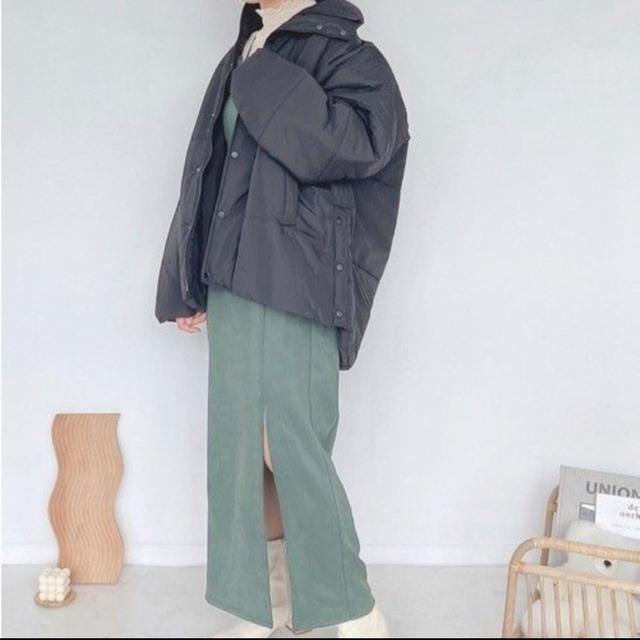 新品AS KNOW AS  サイドスリット中綿フェイクダウンジャケット < 女性ファッション  新品AS KNOW AS  サイドスリット中綿フェイクダウンジャケット < 女性ファッションの