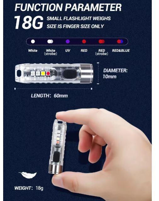 ハンディライト ミニ 懐中電灯 USB-C充電式 キーホルダーライト led 超小型 軍用 強力 防水 フラッシュライト  90 < 家電/AV  ハンディライト ミニ 懐中電灯 USB-C充電式 キーホルダーライト led 超小型 軍用 強力 防水 フラッシュライト  90 < 家電/AVの