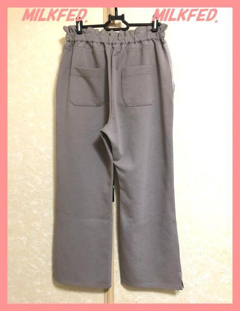 ☆ミルクフェド☆超美品レア♪配色ストレッチジャージカットソーセミワイドパンツ☆ < ブランド ☆ミルクフェド☆超美品レア♪配色ストレッチジャージカットソーセミワイドパンツ☆ < ブランドの