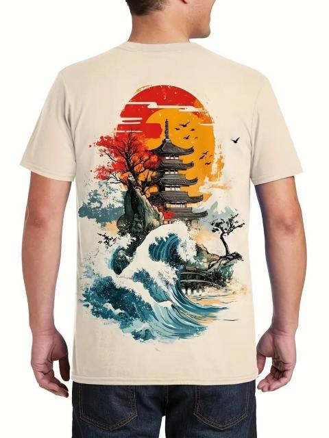 超お買い得690円★夏用メンズTシャツ スポーツ コンフォート ノベル 3Dパターン 半袖 USAサイズM(日本サイズXL相当) < 男性ファッション  超お買い得690円★夏用メンズTシャツ スポーツ コンフォート ノベル 3Dパターン 半袖 USAサイズM(日本サイズXL相当) < 男性ファッションの