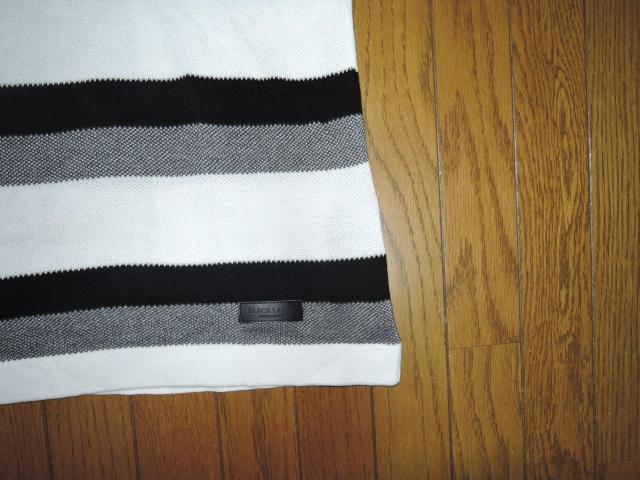 BLACK LABEL CRESTBRIDGE ブラックレーベルクレストブリッジ カットソーM白黒ボーダーTシャツ コットンニット < ブランド  BLACK LABEL CRESTBRIDGE ブラックレーベルクレストブリッジ カットソーM白黒ボーダーTシャツ コットンニット < ブランドの