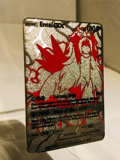 【超限定・1枚のみ】エンテイ ポケモン シルバーメタルカード 高級感重厚 コレクション向け ポケカ オリカ GXマーカーなどにも < トレーディングカード 【超限定・1枚のみ】エンテイ ポケモン シルバーメタルカード 高級感重厚 コレクション向け ポケカ オリカ GXマーカーなどにも < トレーディングカードの
