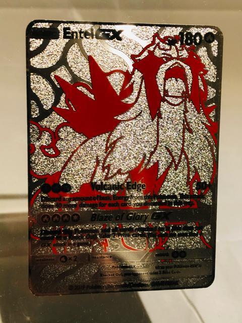 【超限定・1枚のみ】エンテイ ポケモン シルバーメタルカード 高級感重厚 コレクション向け ポケカ オリカ GXマーカーなどにも < トレーディングカード 【超限定・1枚のみ】エンテイ ポケモン シルバーメタルカード 高級感重厚 コレクション向け ポケカ オリカ GXマーカーなどにも < トレーディングカードの