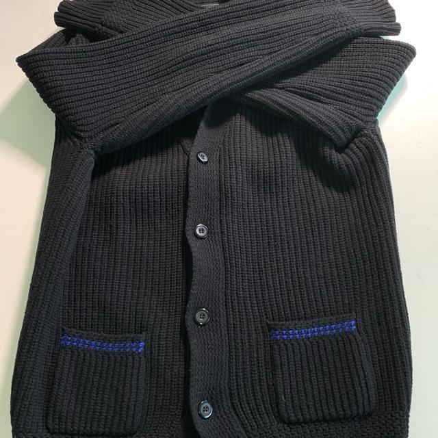 STUSSY 黒 ショールカラー カーディガン リブニット Lサイズ ウール ステューシー < 男性ファッション STUSSY 黒 ショールカラー カーディガン リブニット Lサイズ ウール ステューシー < 男性ファッションの