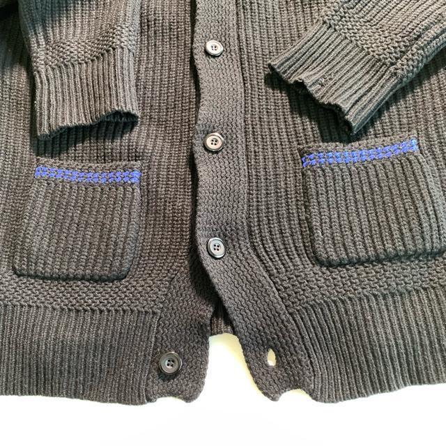 STUSSY 黒 ショールカラー カーディガン リブニット Lサイズ ウール ステューシー < 男性ファッション STUSSY 黒 ショールカラー カーディガン リブニット Lサイズ ウール ステューシー < 男性ファッションの