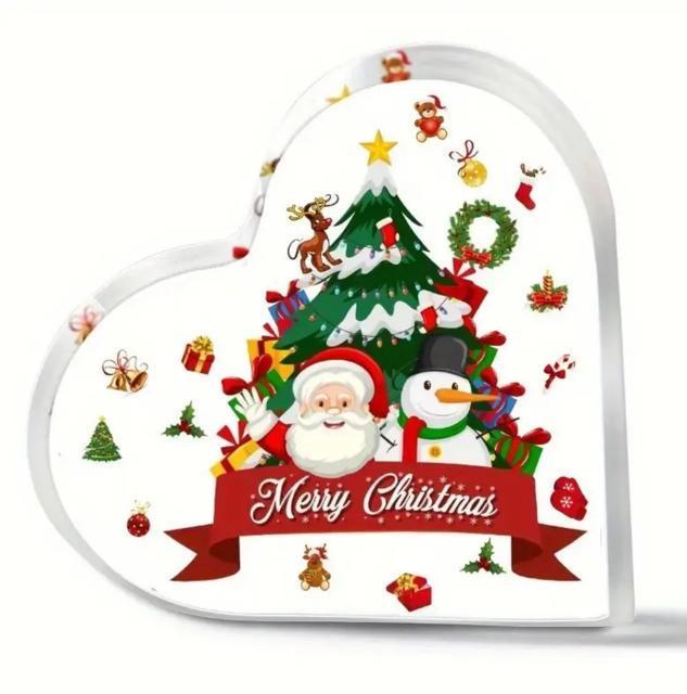 【新商品】【クリスマス特集】クリスマス ハート型 アクリル 置物 ツリー柄 インテリア雑貨 オブジェ < インテリア/ライフ 【新商品】【クリスマス特集】クリスマス ハート型 アクリル 置物 ツリー柄 インテリア雑貨 オブジェ < インテリア/ライフの