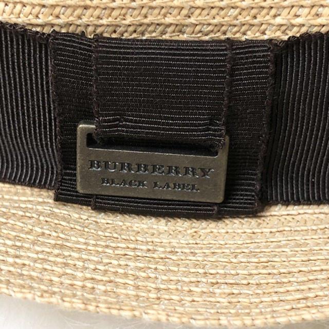 ✨極美品✨　BURBERRY バーバリー ストローハット 麦わら帽子 ベージュ 美品】BURBERRY BLACK LABEL 麦わら帽子 ストローハット ベージュ