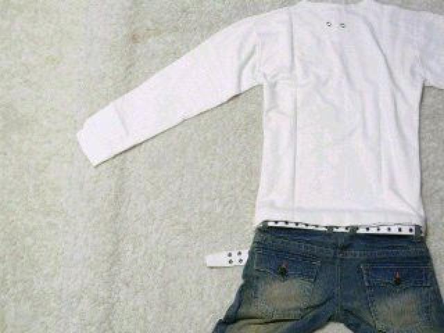 【BLACK LABEL】《New》ゴールド箔★エンブレムワッペン付*ロンTee<ホワイトL> < 男性ファッション  【BLACK LABEL】《New》ゴールド箔★エンブレムワッペン付*ロンTee<ホワイトL> < 男性ファッションの