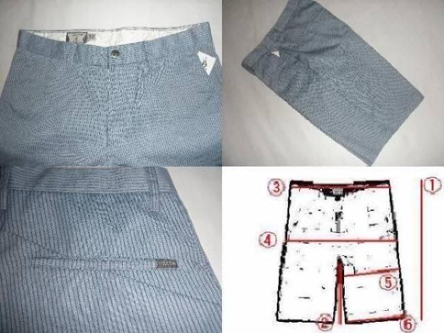 ◆USA購入 ボルコム《VOLCOM》ストライプ柄ハーフP 32インチBlue < ブランド  ◆USA購入 ボルコム《VOLCOM》ストライプ柄ハーフP 32インチBlue < ブランドの