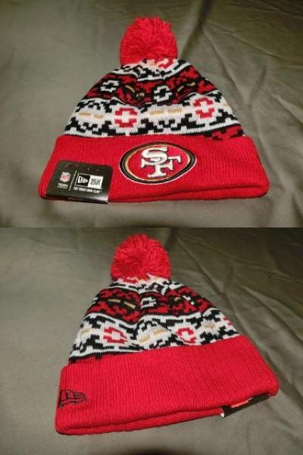 USA購入 NEWERA社製 NFL【SanFrancisco49ers】ロゴ刺繍ニットCAP < 男性ファッション  USA購入 NEWERA社製 NFL【SanFrancisco49ers】ロゴ刺繍ニットCAP < 男性ファッションの