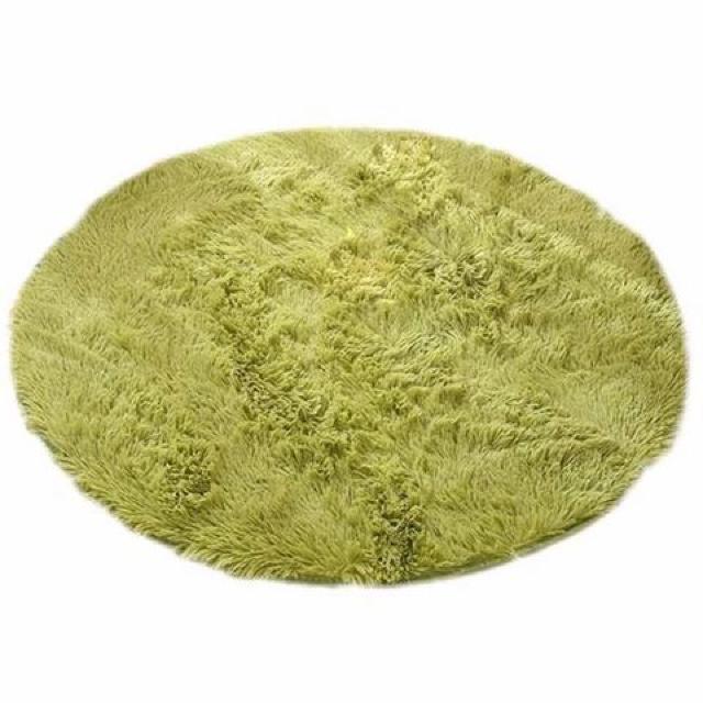 ラグ 丸いカーペット 円形マット グリーン100cm < インテリア/ライフ  ラグ 丸いカーペット 円形マット グリーン100cm  < インテリア/ライフの