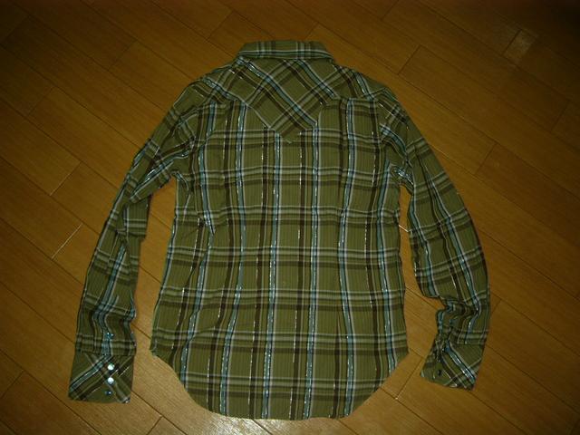 TMTラメチェックシャツM薄手ホツレ加工ダメージ < ブランド  TMTラメチェックシャツM薄手ホツレ加工ダメージ < ブランドの