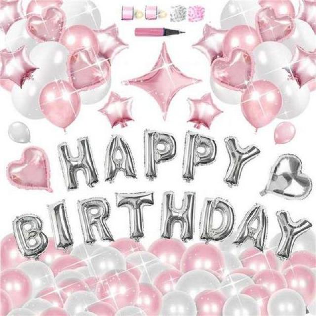 誕生日 ピンクバルーン 風船セット happybirthday < インテリア/ライフ  誕生日 ピンクバルーン 風船セット happybirthday  < インテリア/ライフの