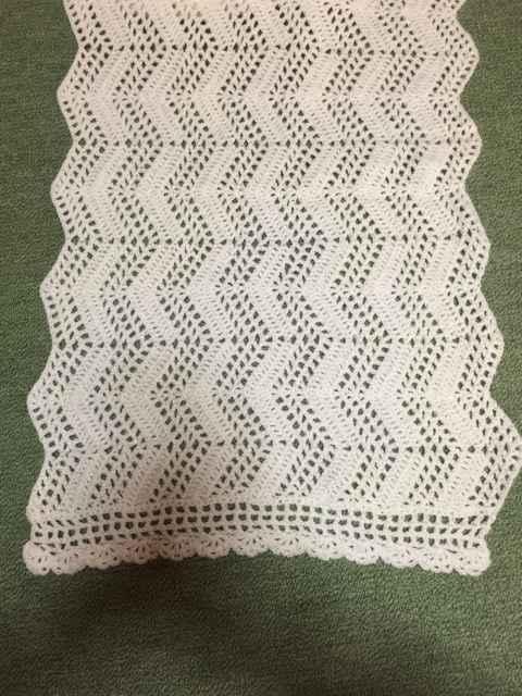 手編み レース編み キラキラホワイト ショール ひざ掛け < 女性ファッション  手編み レース編み キラキラホワイト ショール ひざ掛け < 女性ファッションの