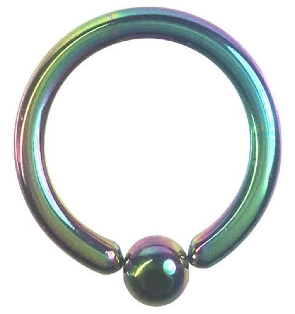 ステンレスボディピアス 12G 内径16mm ボール4mm レインボー シンプル 耳 口 眉 軟骨 ヘリックス トラガス < 男性アクセサリー/時計  ステンレスボディピアス 12G 内径16mm ボール4mm レインボー シンプル 耳 口 眉 軟骨 ヘリックス トラガス  < 男性アクセサリー/時計の