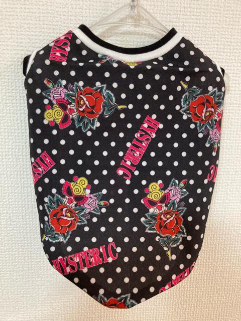 L★ハンドメイド ヒスミニ シャツ バラ柄 ドット 黒 ボーダー 犬服★ < ペット/手芸/園芸  L★ハンドメイド ヒスミニ シャツ バラ柄 ドット 黒 ボーダー 犬服★  < ペット/手芸/園芸の
