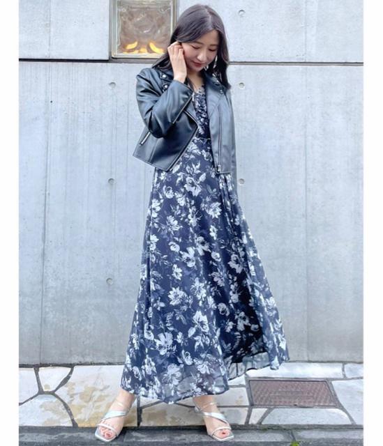 MERCURYDUO【かわにしみきコラボ】フラワーギャザースリーブワンピース < ブランド  MERCURYDUO【かわにしみきコラボ】フラワーギャザースリーブワンピース < ブランドの