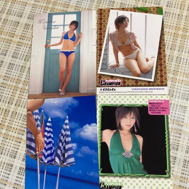 貴重! 安田美沙子 / トレーディングカード 4枚 < タレントグッズ  貴重! 安田美沙子 / トレーディングカード 4枚 < タレントグッズの