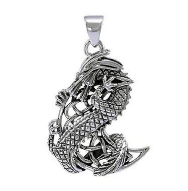 PS:Mythical Dragon Clutching Celtic Moon < 女性アクセサリー/時計  PS:Mythical Dragon Clutching Celtic Moon  < 女性アクセサリー/時計の