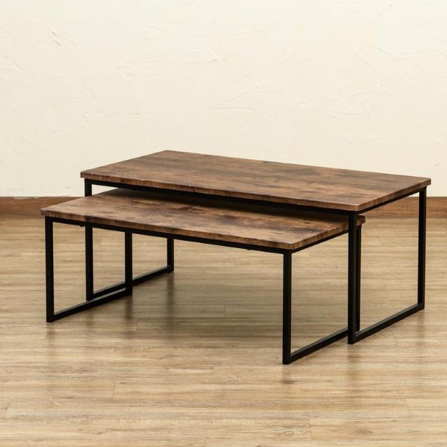 【送料無料】センターテーブル2点セット 木目調 マーブル柄 ストーン調 ロー 机 < インテリア/ライフ 【送料無料】センターテーブル2点セット 木目調 マーブル柄 ストーン調 ロー 机 < インテリア/ライフの