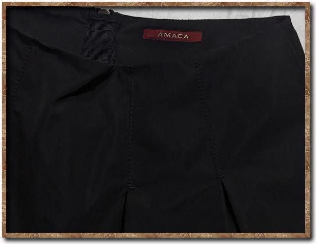 アマカ ポリエステルスカート 黒 < ブランド  アマカ ポリエステルスカート 黒 < ブランドの