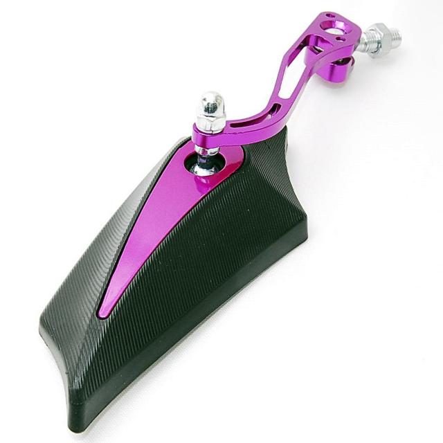 ニュースタイル バイク用 サイドミラー パープル 変換アダプター付 カスタム 汎用 バックミラー 五角形 オートバイ 原付 紫 < 自動車/バイク ニュースタイル バイク用 サイドミラー パープル 変換アダプター付 カスタム 汎用 バックミラー 五角形 オートバイ 原付 紫 < 自動車/バイク