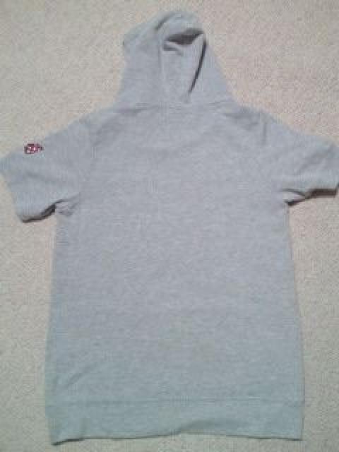 ディズニー ミニーマウス デザイン キラキラ ストーン 半袖 パーカー グレー Lサイズ < 女性ファッション  ディズニー ミニーマウス デザイン キラキラ ストーン 半袖 パーカー グレー Lサイズ < 女性ファッションの