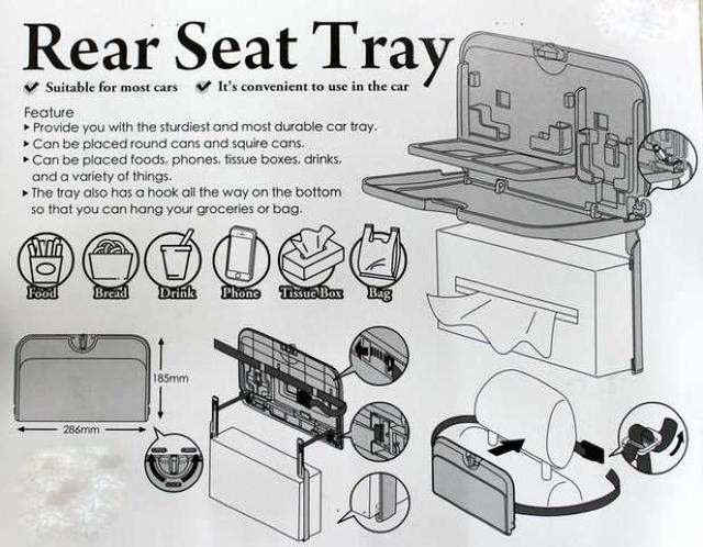 折りたたみ式リアシートトレー テーブル ヘッドレスト スマホ < 自動車/バイク 折りたたみ式リアシートトレー テーブル ヘッドレスト スマホ < 自動車/バイク