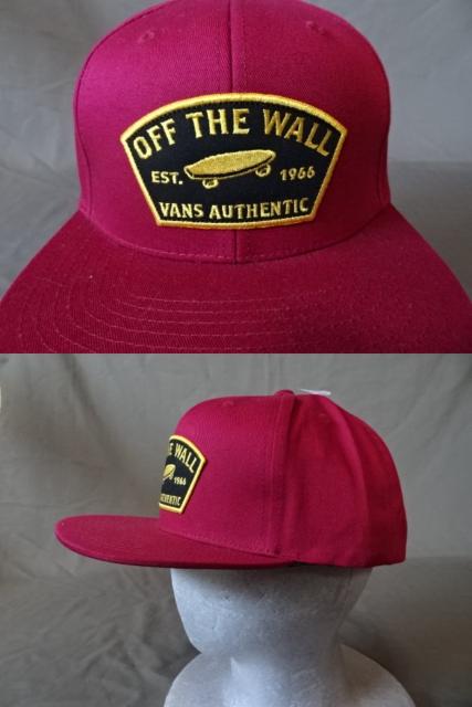 バンズ【OFF THE WALL】  スケボーロゴ刺繍ワッペン付CAP  < 男性ファッション  バンズ【OFF THE WALL】  スケボーロゴ刺繍ワッペン付CAP  < 男性ファッションの