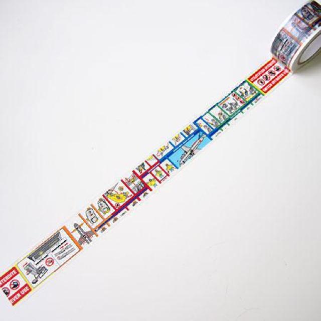 BON VOYAGE オリジナルマスキングテープ 安全のしおり  飛行機 < インテリア/ライフ  BON VOYAGE オリジナルマスキングテープ 安全のしおり  飛行機  < インテリア/ライフの