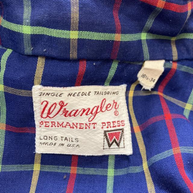 即決 wrangler permanent press チェックシャツ < 男性ファッション  即決 wrangler permanent press チェックシャツ < 男性ファッションの