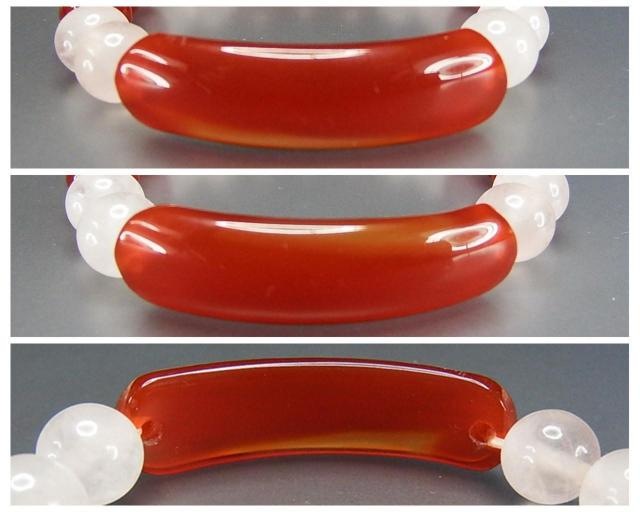 一点物カーネリアンプレート約8mm玉デザイン天然石ブレスレットUK1-1-02a < 女性アクセサリー/時計  一点物カーネリアンプレート約8mm玉デザイン天然石ブレスレットUK1-1-02a < 女性アクセサリー/時計の