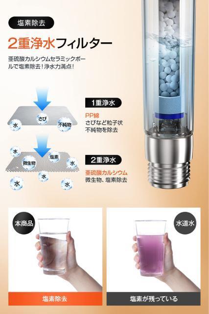 シャワーヘッド 節水 高水圧 塩素除去 マイクロバブル 浄水 3段階モード増圧モデル アダプター付M/K/G/Oフィルター3本付き < インテリア/ライフ  シャワーヘッド 節水 高水圧 塩素除去 マイクロバブル 浄水 3段階モード増圧モデル アダプター付M/K/G/Oフィルター3本付き < インテリア/ライフの