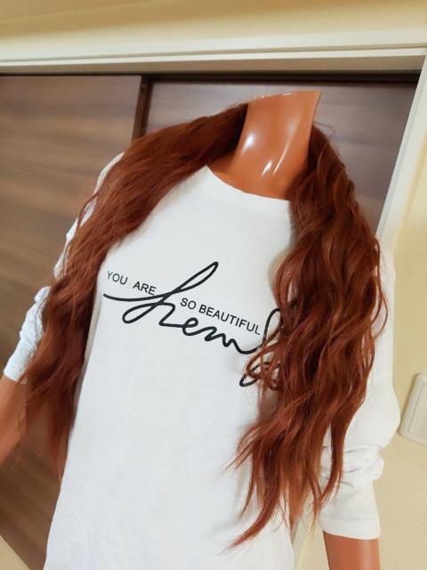 美品★S〜2L★ホワイト×ブラックロゴ★オーバーサイズロンT★ < 女性ファッション  美品★S〜2L★ホワイト×ブラックロゴ★オーバーサイズロンT★ < 女性ファッションの