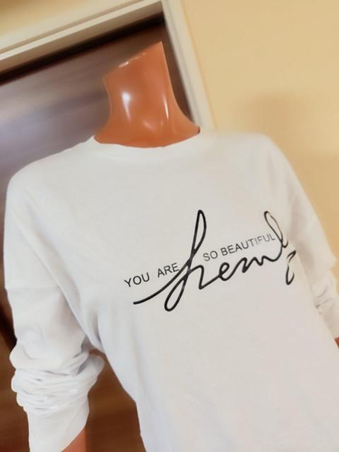 美品★S〜2L★ホワイト×ブラックロゴ★オーバーサイズロンT★ < 女性ファッション  美品★S〜2L★ホワイト×ブラックロゴ★オーバーサイズロンT★ < 女性ファッションの