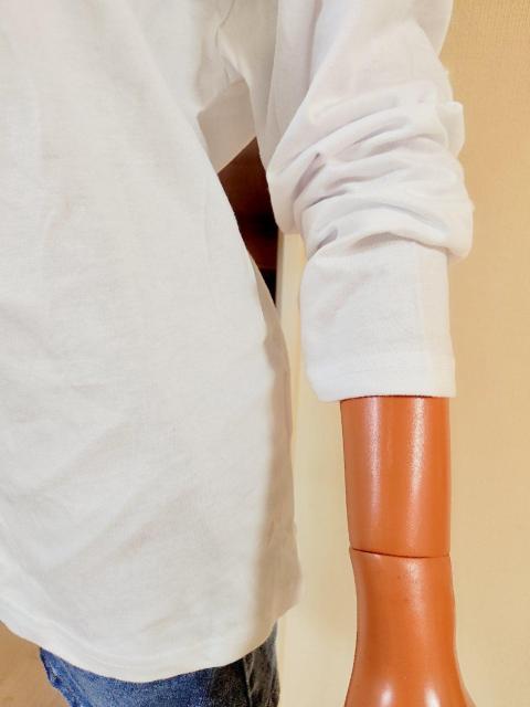 美品★S〜2L★ホワイト×ブラックロゴ★オーバーサイズロンT★ < 女性ファッション  美品★S〜2L★ホワイト×ブラックロゴ★オーバーサイズロンT★ < 女性ファッションの