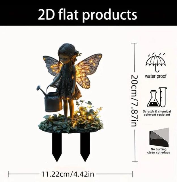 2D防水オーナマリアアクリル漫画のガーデンステークフラワーポット < インテリア/ライフ 2D防水オーナマリアアクリル漫画のガーデンステークフラワーポット < インテリア/ライフの