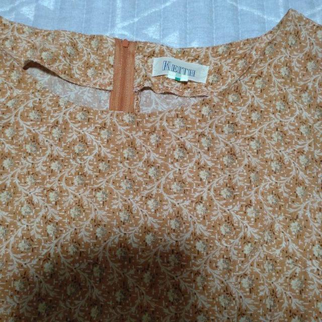 KEITHオレンジ花柄ワンピース < 女性ファッション  KEITHオレンジ花柄ワンピース < 女性ファッションの