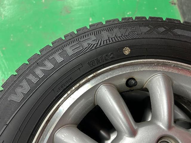 0092405)中古国産スタッドレスタイヤダンロップウィンターマックス4本スズキ純正アルミホイールセット145/80R13送料無料 < 自動車/バイク 0092405)中古国産スタッドレスタイヤダンロップウィンターマックス4本スズキ純正アルミホイールセット145/80R13送料無料 < 自動車/バイク