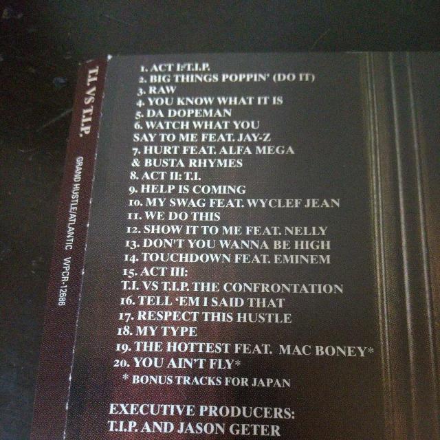 T.I『T.I.VS T.I.P.(初回限定出荷盤)』HipHop ヒップホップ < CD/DVD/ビデオ  T.I『T.I.VS T.I.P.(初回限定出荷盤)』HipHop ヒップホップ < CD/DVD/ビデオの