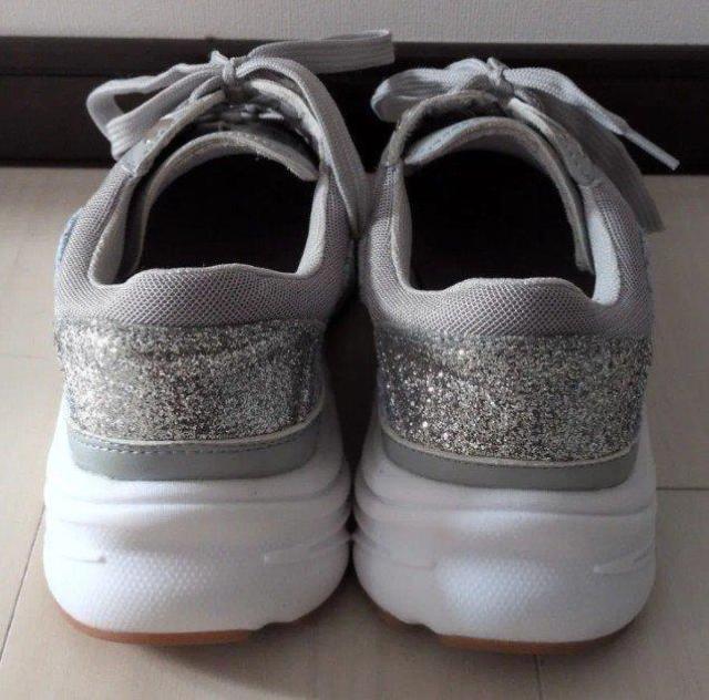 ブリジットバーキン☆ラメツイードコンビスニーカー☆グレー24cm < 女性ファッション ブリジットバーキン☆ラメツイードコンビスニーカー☆グレー24cm < 女性ファッションの
