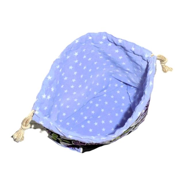 【底マチ幅が広い巾着】◆ヴェラブラッドリー◆【Plum Petals】紫星柄 < 女性ファッション 【底マチ幅が広い巾着】◆ヴェラブラッドリー◆【Plum Petals】紫星柄 < 女性ファッションの
