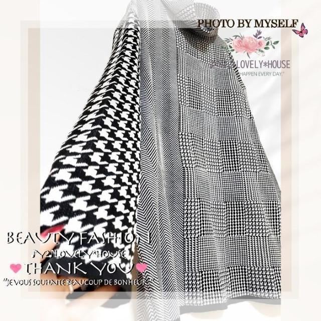 〜3L4L5L*千鳥格子×ヘリンボーンMIX切替ハイネックニットトッ < 女性ファッション 〜3L4L5L*千鳥格子×ヘリンボーンMIX切替ハイネックニットトッ < 女性ファッションの