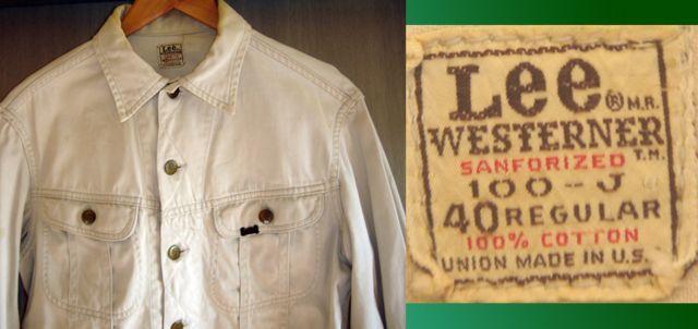 �r���e�[�W Lee 100-J �E�G�X�^�[�i�[ �W���P�b�g 60s ���A  �� �u�����h�� 