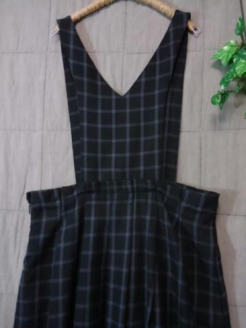 *chambre de charme* コウシチェック サロペットスカート < ブランド *chambre de charme* コウシチェック サロペットスカート < ブランドの