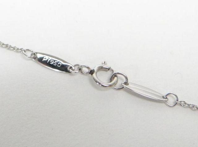 ティファニー 1Pダイヤ バイザヤード ペンダント ネックレス PT950 美品【送料無料】 < ブランド ティファニー 1Pダイヤ バイザヤード ペンダント ネックレス PT950 美品【送料無料】 < ブランドの