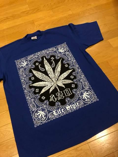 LA直輸入  420マリファナ  ロイヤルブルー size 2XL  厚手  G2 < 男性ファッション  LA直輸入  420マリファナ  ロイヤルブルー size 2XL  厚手  G2  < 男性ファッションの