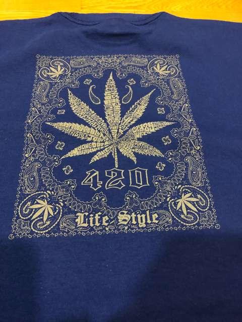 LA直輸入  420マリファナ  ロイヤルブルー size 2XL  厚手  G2 < 男性ファッション  LA直輸入  420マリファナ  ロイヤルブルー size 2XL  厚手  G2 < 男性ファッションの