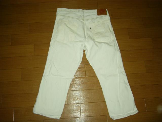 ジュンヤワタナベ×Levi'sホワイトデニムXSブリーチ加工7分丈 < ブランド ジュンヤワタナベ×Levi'sホワイトデニムXSブリーチ加工7分丈 < ブランドの